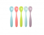 Lot de 5 cuillères souples bébé - Dès 6 mois Badabulle