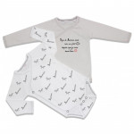 Lot 2 Bodies Papa - Maman Les Chatounets