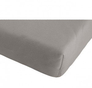 Drap housse lit bébé 60 x 120 taupe Les Chatounets