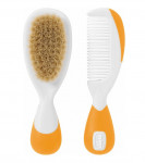 brosse et peigne orange Chicco