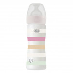 Biberon anti-colique colors blanc 250 ml flux moyen Chicco