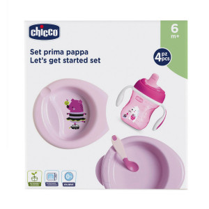 Coffret Repas Bébé 6m+ rose Chicco