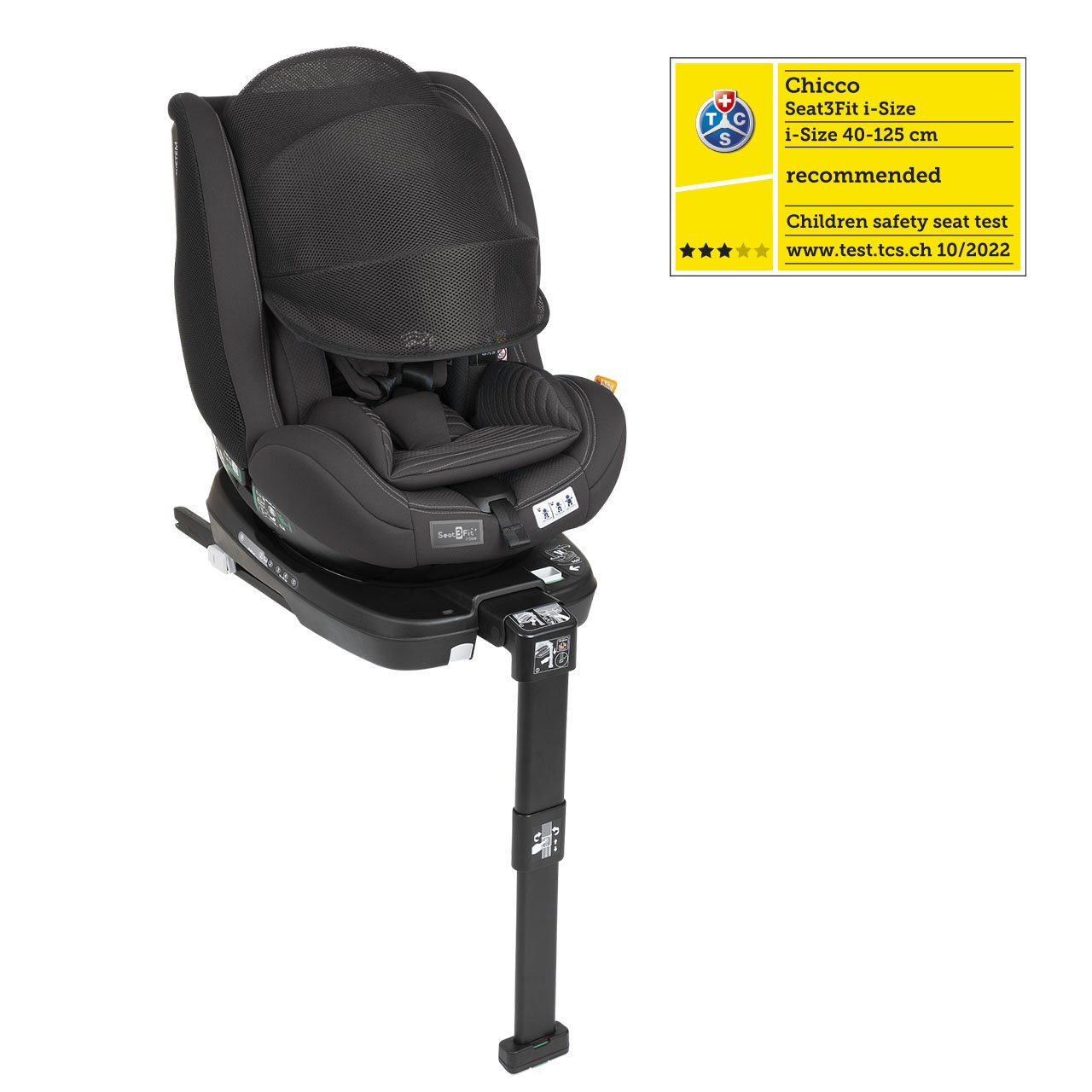 Siège auto pivotant Seat3Fit i-Size air Graphite Chicco - Les bébés du  bonheur