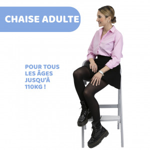 Chaise haute Crescendo Up Turin grey re-lux Chicco (offre uniquement en magasin)