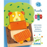 Puzzle animaux Arbra doudou Djeco