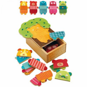 Puzzle animaux Arbra doudou Djeco