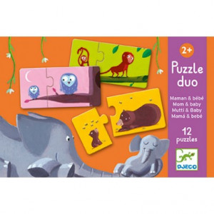 Puzzle duo maman & bébé Djeco
