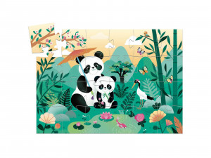 Puzzles silhouettes - Léo le panda Djeco