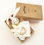 Coffret doudou + anneau de dentition Leafy Bunny