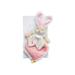 Doudou Lapin de Sucre rose Doudou et Compagnie