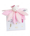 Doudou pétales Chat rose- Attrape-rêves - 26 cm Doudou et Compagnie