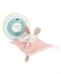 doudou lapin rose Botanic BIO - 25 cm