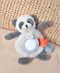 Doudou et Compagnie - Veilleuse peluche panda - 15 cm - Unicef