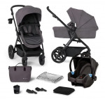 Poussette Trio A-TOUR gris foncé Kinderkraft