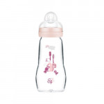 Biberons Verre 260 ml rose Mam