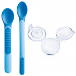 Lot de 2 cuillères thermosensibles bleu Mam