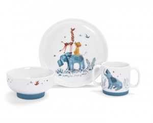 Coffret repas porcelaine Sous mon baobab Moulin Roty