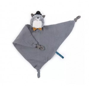 Les Moustaches Doudou Lange Chat Fernand Moulin Roty