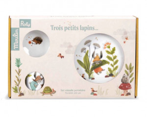 Coffret repas porcelaine Trois petits lapins Moulin Roty (copie)
