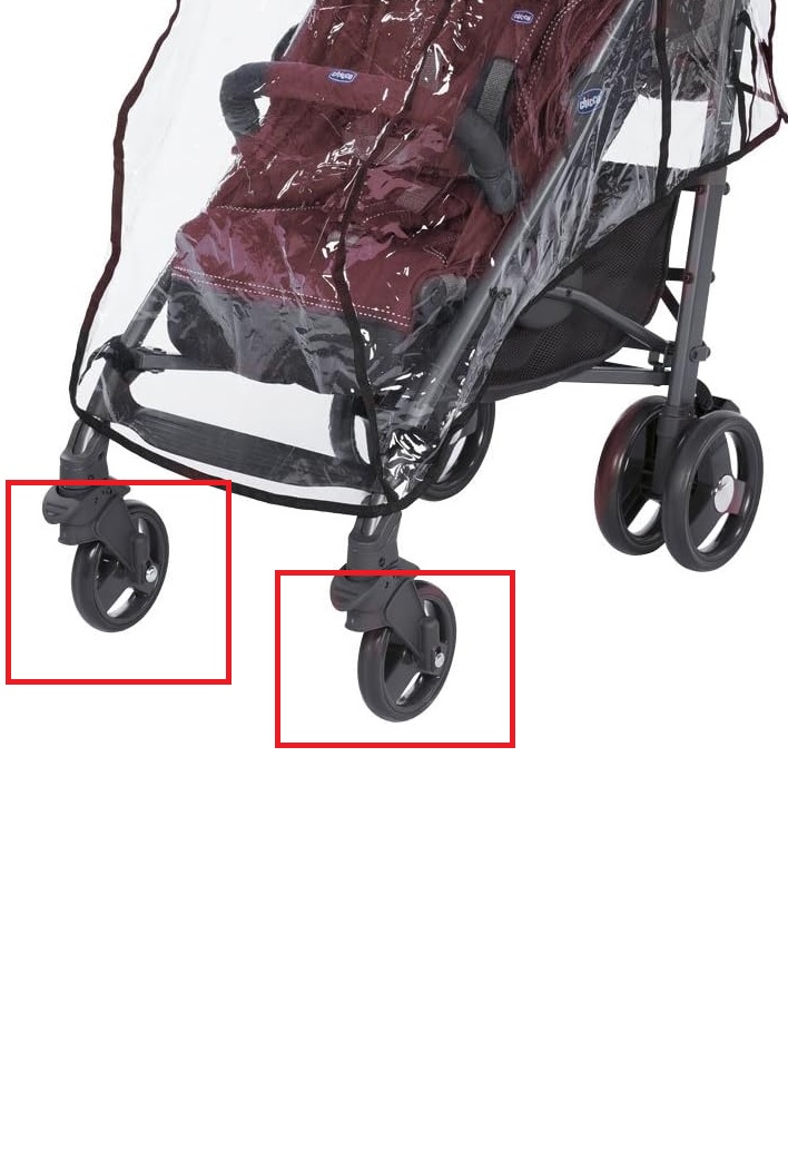 Kit 2 Roues avant Liteway 2 et 3 Chicco Les bebes du bonheur