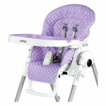 Housse pour chaise haute Prima Pappa Zero3 et Follow Me Babydot Lilac Peg Perego