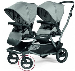 Roue avant poussette Duette / triplette Piroet Peg Perego
