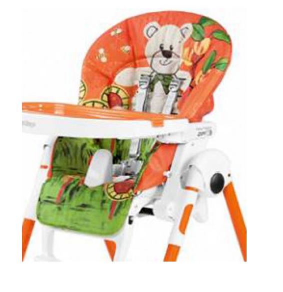 Housse pour chaise haute Prima Pappa Zero3 et Follow Me Orso Arancio Peg  Perego - Les bébés du bonheur