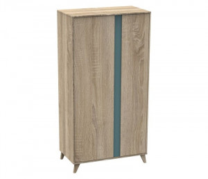 Chambre Nova Lit 120x60 + commode + armoire - argile douce