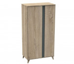 Armoire 2 portes Nova - gris volcan