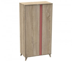 Chambre Nova Lit 120x60 + commode + armoire - rose canyon