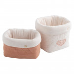 Lot de 2 panières Petit Cœur – Sauthon