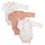 Lot de 3 bodies Petit Cœur 1 mois - Sauthon