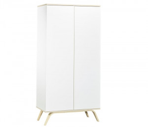 Serena : lit bébé 120x60 + commode et dispositif à langer + armoire