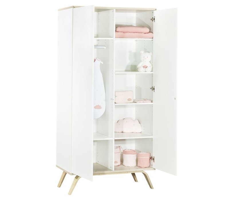 Lit bébé combiné 120x60 évolutif blanc Serena - Sauthon - La Place