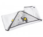 Cape de bain Babyfan + gant Sauthon