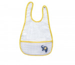 Bavoir plastifié Babyfan Jaune Sauthon