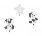 Patères set de 3 Chao Chao Sauthon