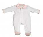 Pyjama velours blanc LILIBELLE Sauthon