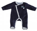 Pyjama velours bleu marine MISTER BOUH