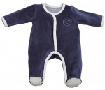 Pyjama velours bleu MERLIN Sauthon