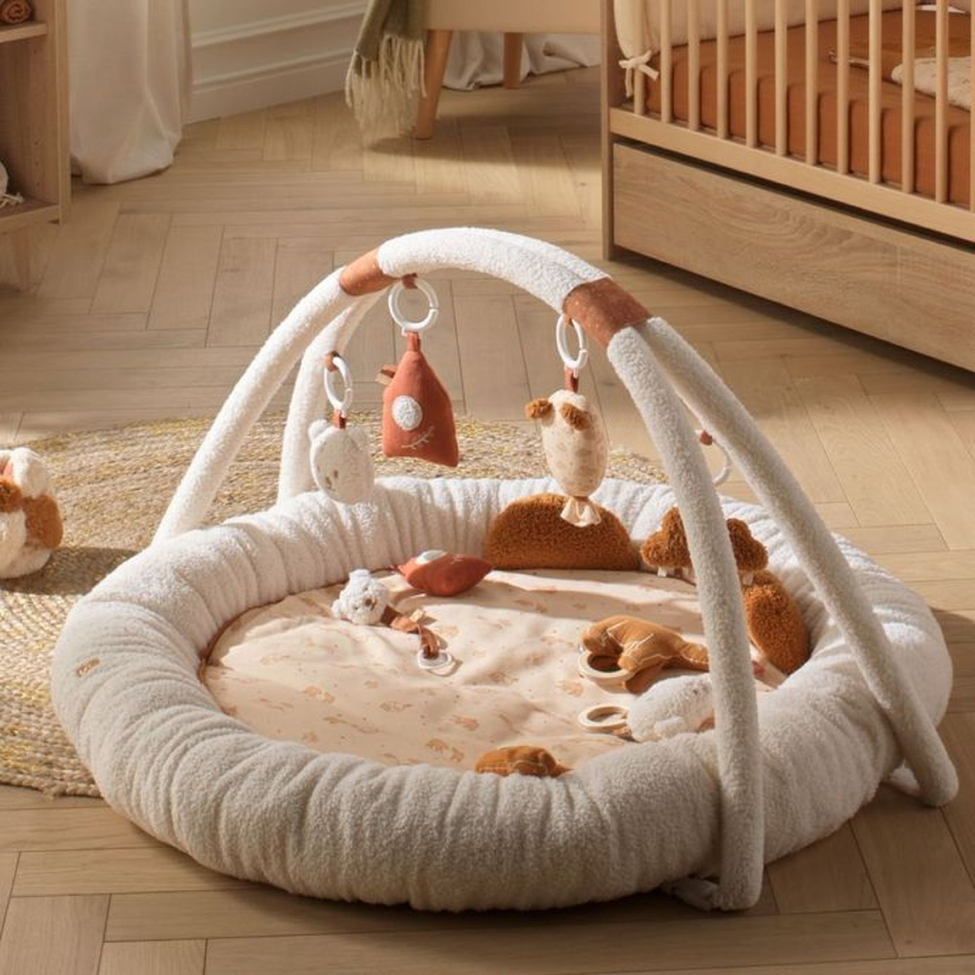Tapis D'éveil Bébé 4 En 1 - Avec Piano Musical, Arches Et Jouets - Pour 0 à 3 Ans - Épaissi Et Lavable