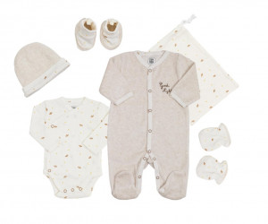 Kit naissance 6 pièces naissance Bonne Nuit de Trois Kilos Sept