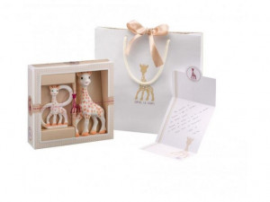 Coffret naissance Sophie la girafe et anneau Vulli