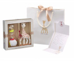 Coffret naissance prêt à offrir Sophie la girafe + Hochet Soft Maracas