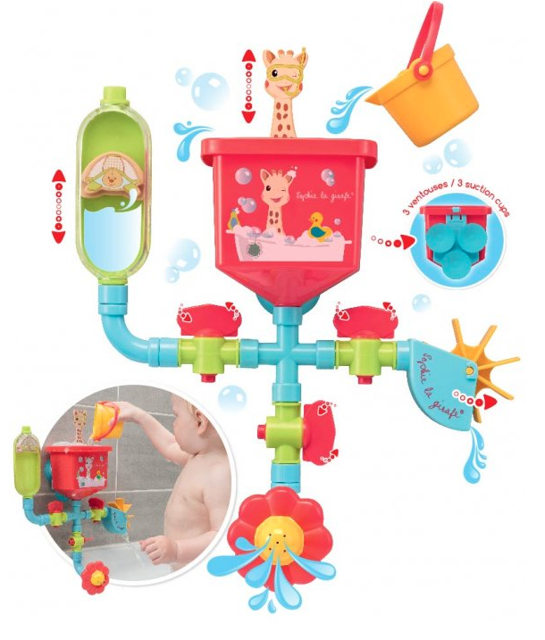 Vulli Set de 3 jouets pour le bain Sophie la girafe